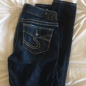 Dark wash Silver jeans